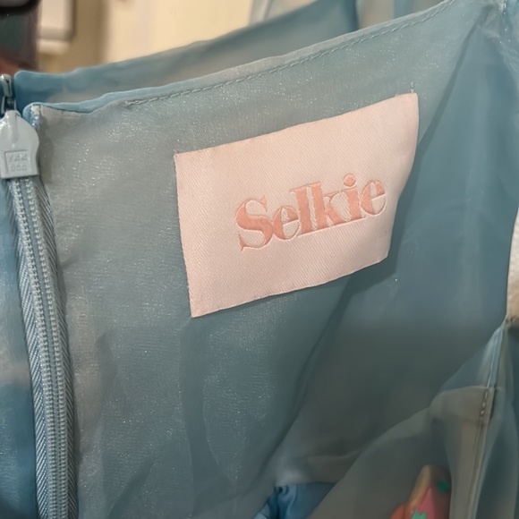 Selkie mid-length puff dress cloud print Medium - Picture 4 of 6